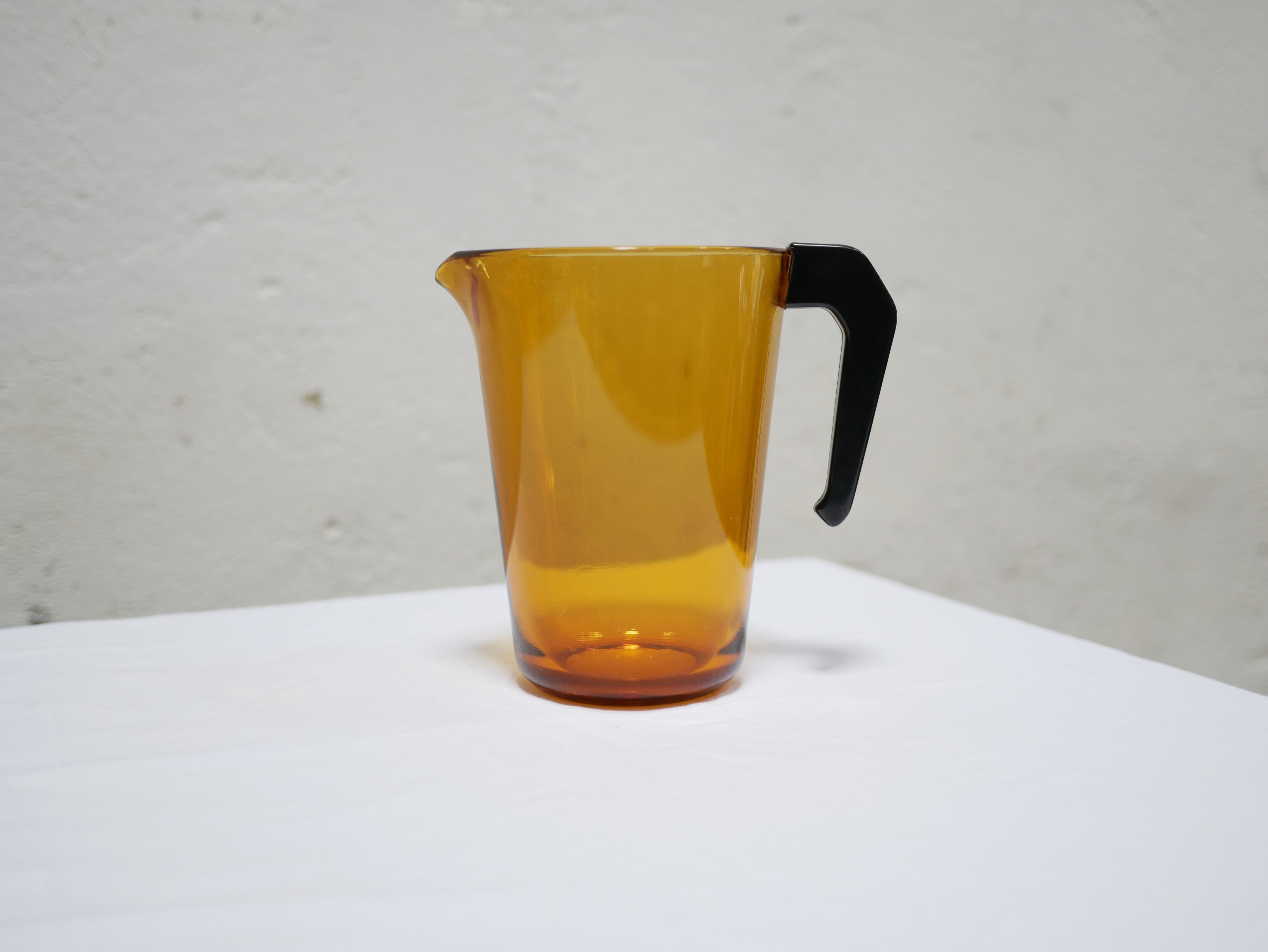 Vintage glass pitcher by Vereco, France
