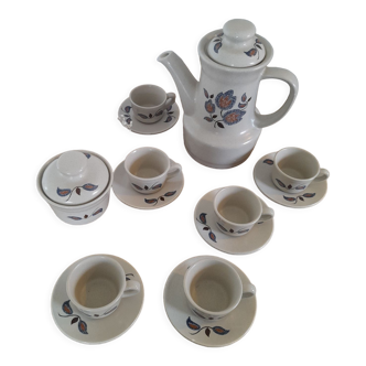 Sologne model tiled coffee set from St Amand