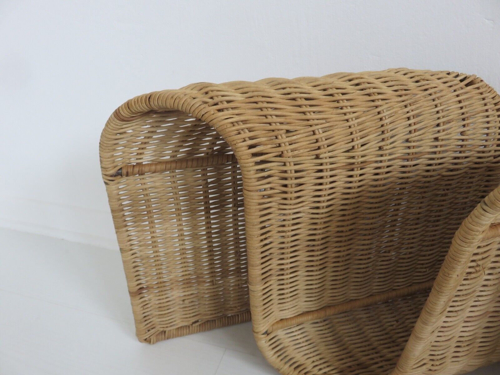 Door magazines wall in rattan Italy 70s