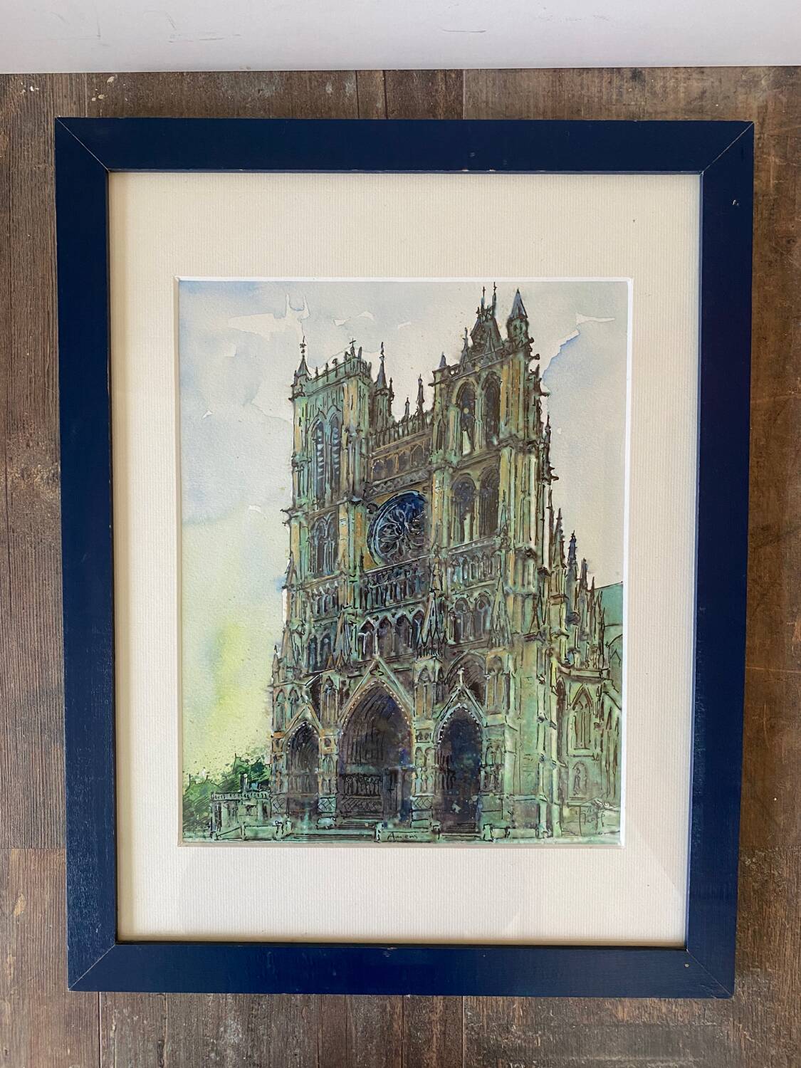 Amiens Cathedral watercolor