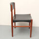 Set of 4 danish dining chairs in teak