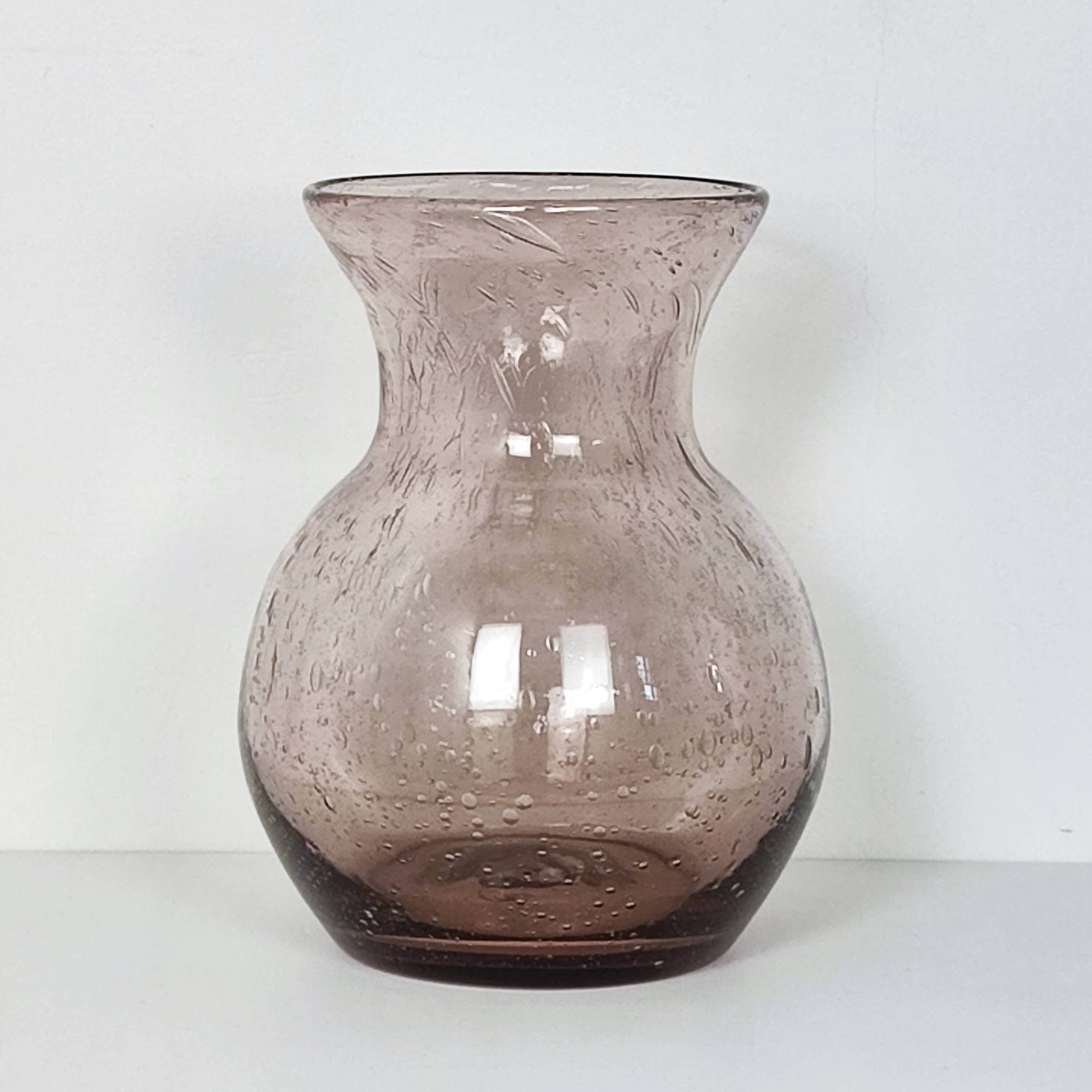 Blown glass vase