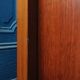 Enfilade with 2 sliding doors in the spirit of Osvaldo Borsani for Tecno. 60s.