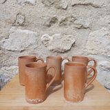 5 handmade mugs France