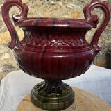 Large Medici jardinière in glazed earthenware