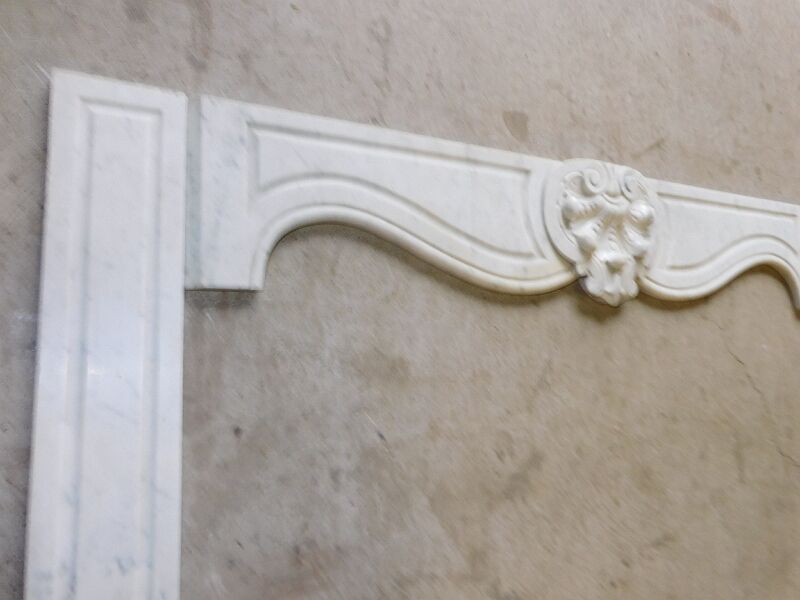 Carrara marble pathee façade element