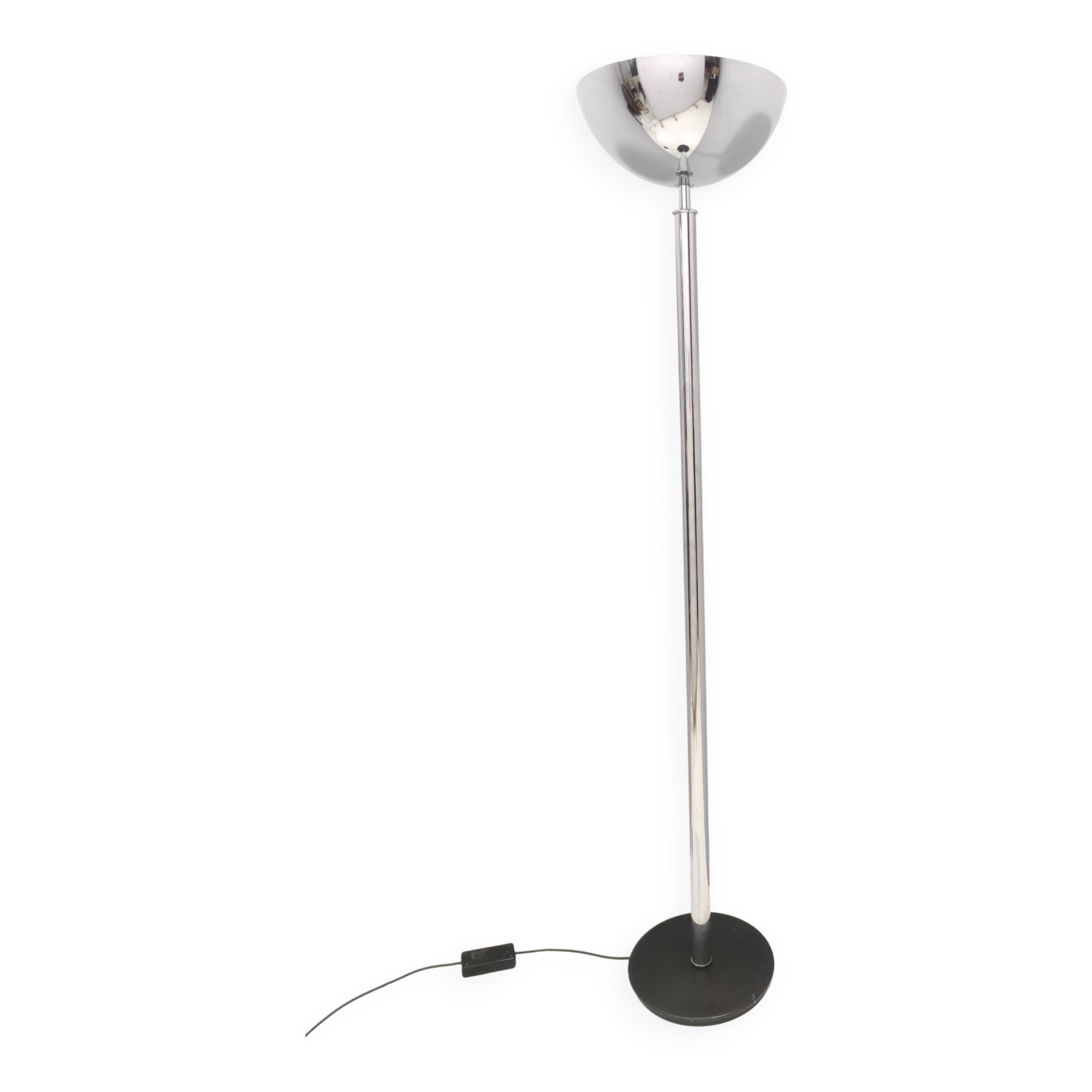Chrome-Plated Metal Floor Lamp