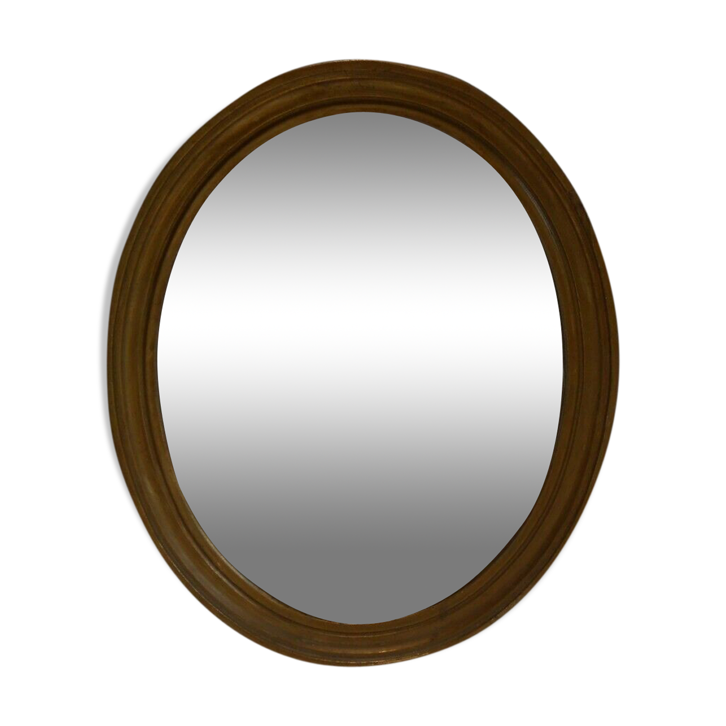 Oval mirror gilded wood
