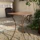 Table console en fer forgé artisanal