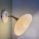Vintage lampshade in Clichy glass pale yellow