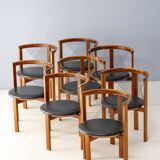 String chairs by Neils Jørgen Haugesen for Tranekaer, 1980s (set of 8)