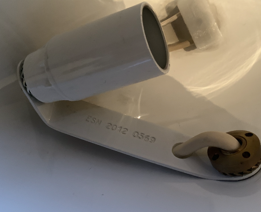 Serge Mouille wall sconce, model White Antony