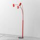 Floor lamp with 3 lights, 1970s vintage modernism