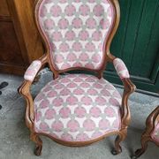 Paire de fauteuils louis philippe en noyer