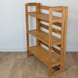 Folding bookcase shelf