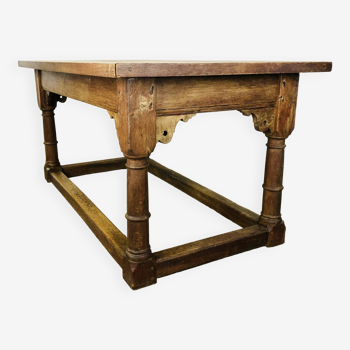 17th century oak bakers table