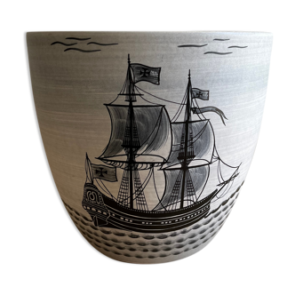 Ceramic pot cover Paul Millet - Sèvres