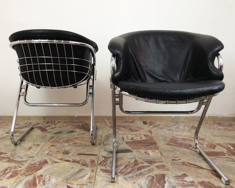 Ensemble de 2 chaises de Gastone Rinaldi 'Flynn' 1970's
