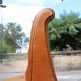 Beech sleigh bed