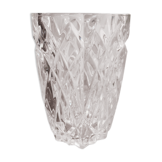 Vase en cristal ciselé - année 80