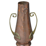 Art Nouveau  copper vases