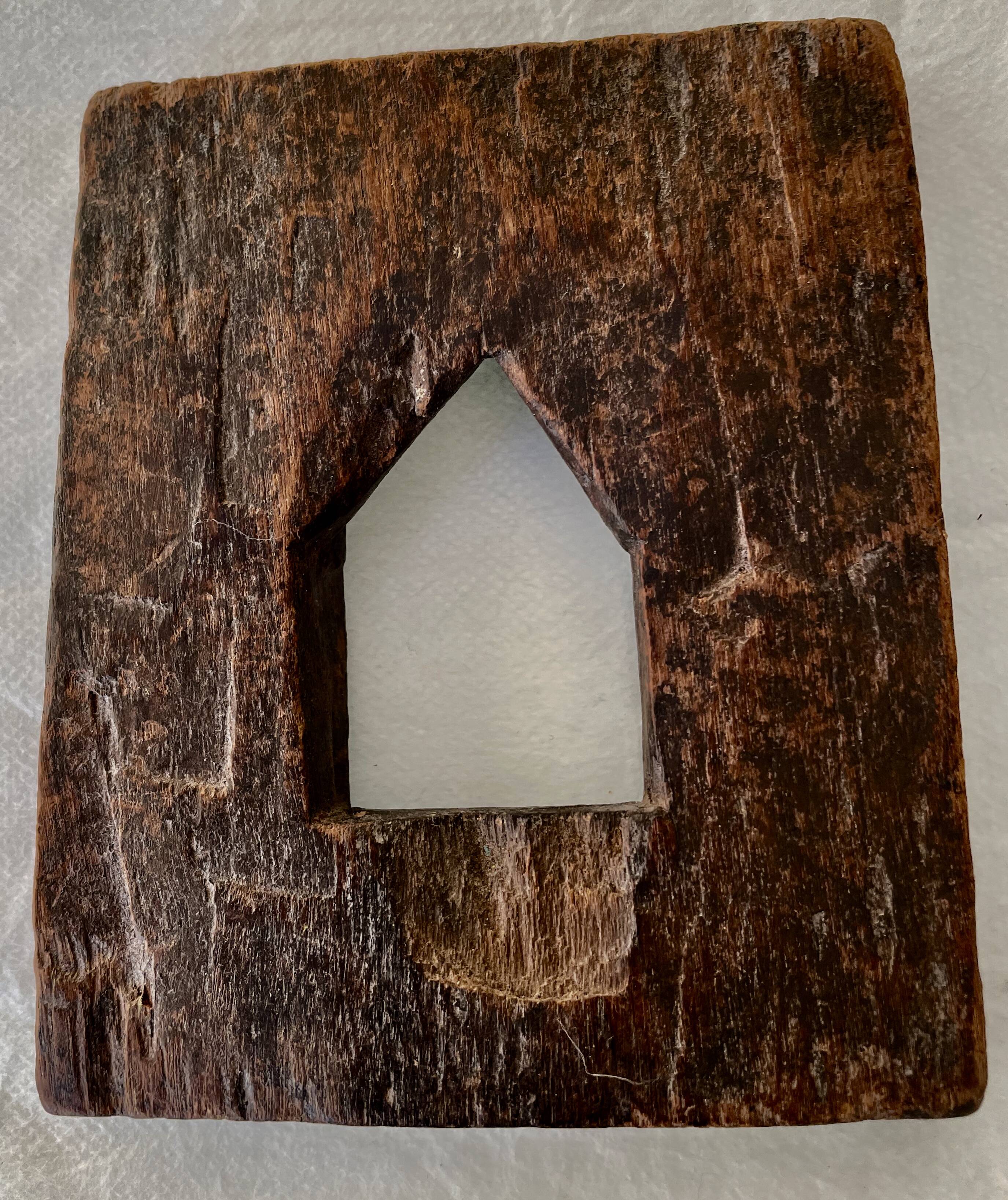 Two small old Indian frames carved wood