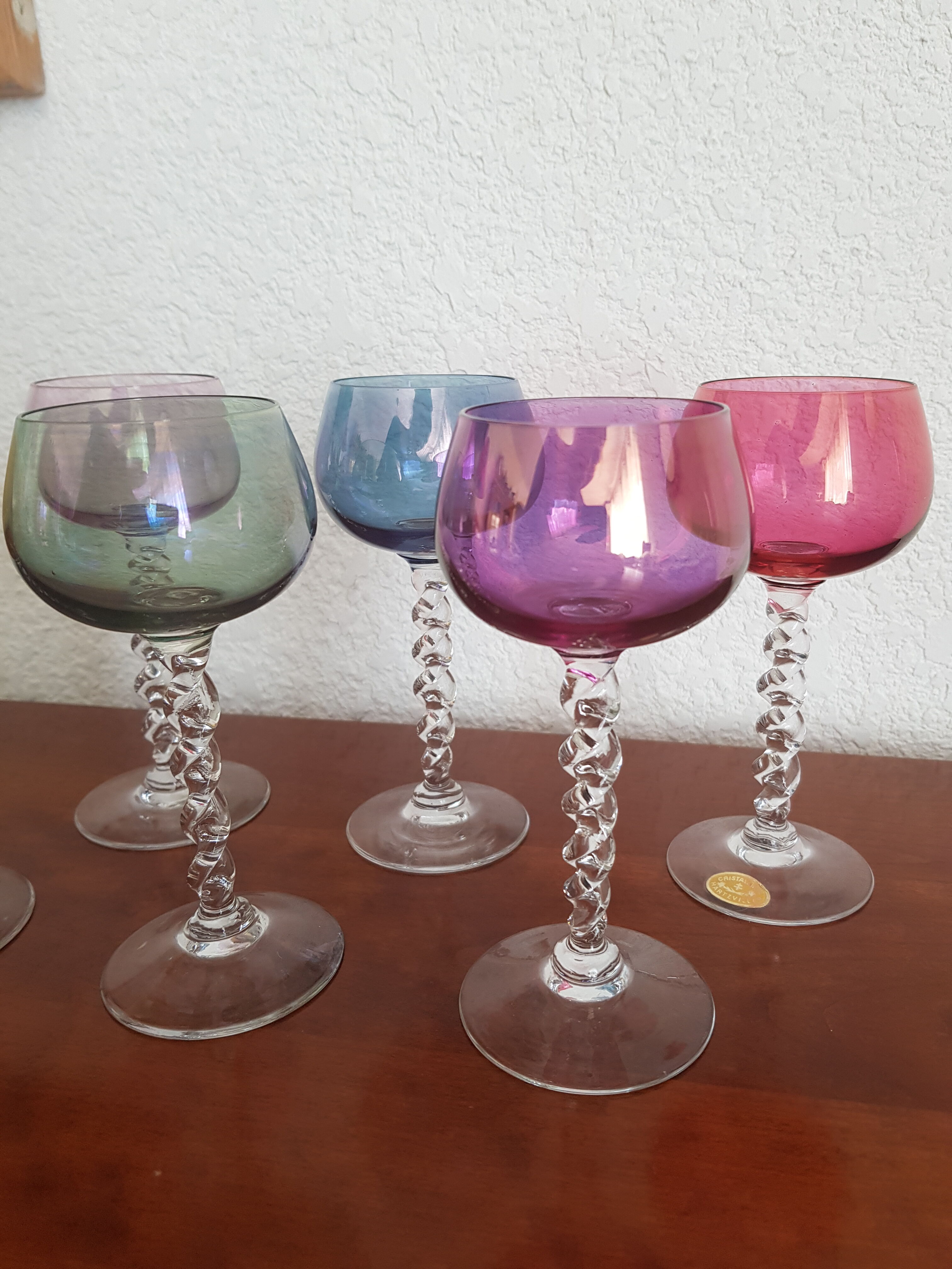 Set of 6 Roemer Crystal glasses from Loraine