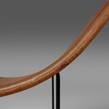 Mid-century stack-laminated lounge chair by Tiller Lesser, Germany 1990