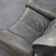 Vela Alta leather lounge chair and ottoman by Giovanni Offredi for Saporiti, Italy, 1970s