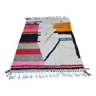 Handmade wool Berber rug 150 X 100 CM