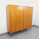 Vintage oak wardrobe from the 1960s.