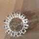 Trio of vintage crystal candlesticks