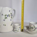 Pillivuyt & Cie breakfast service – 1900, 13 pieces, floral model