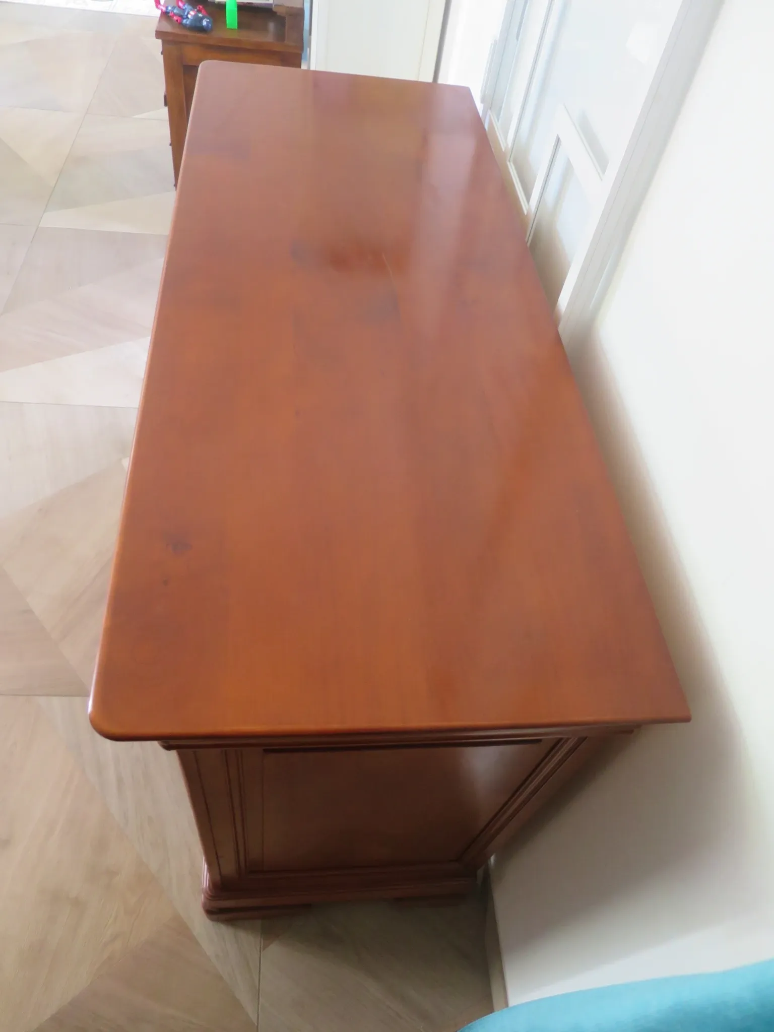 Louis Philippe buffet - 2 drawers - 2 doors - cherry wood - solid wood - dowelled