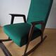 Fauteuil à bascule vintage des années 50.