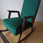 Fauteuil à bascule vintage des années 50.