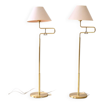 Scandinavian pair of floor lamps