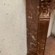 Fireplace three shells louis XV style in royal red marble XIX century