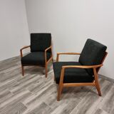 Restored pair of armchairs by Uluv