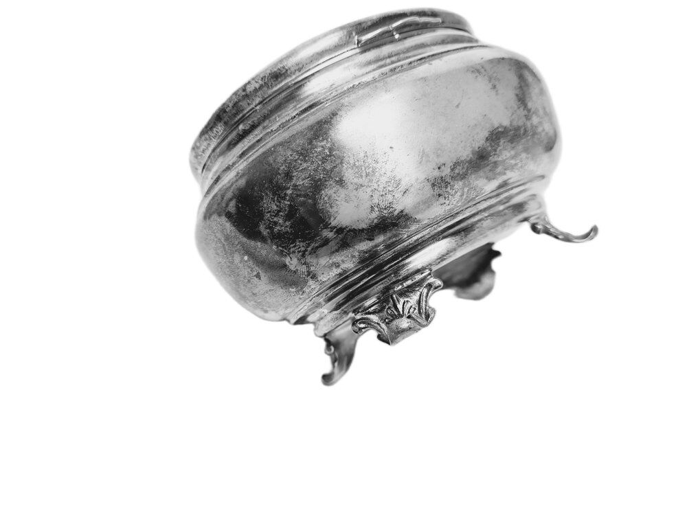 Art Deco silver sugar bowl, 1950s