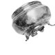 Art Deco silver sugar bowl, 1950s