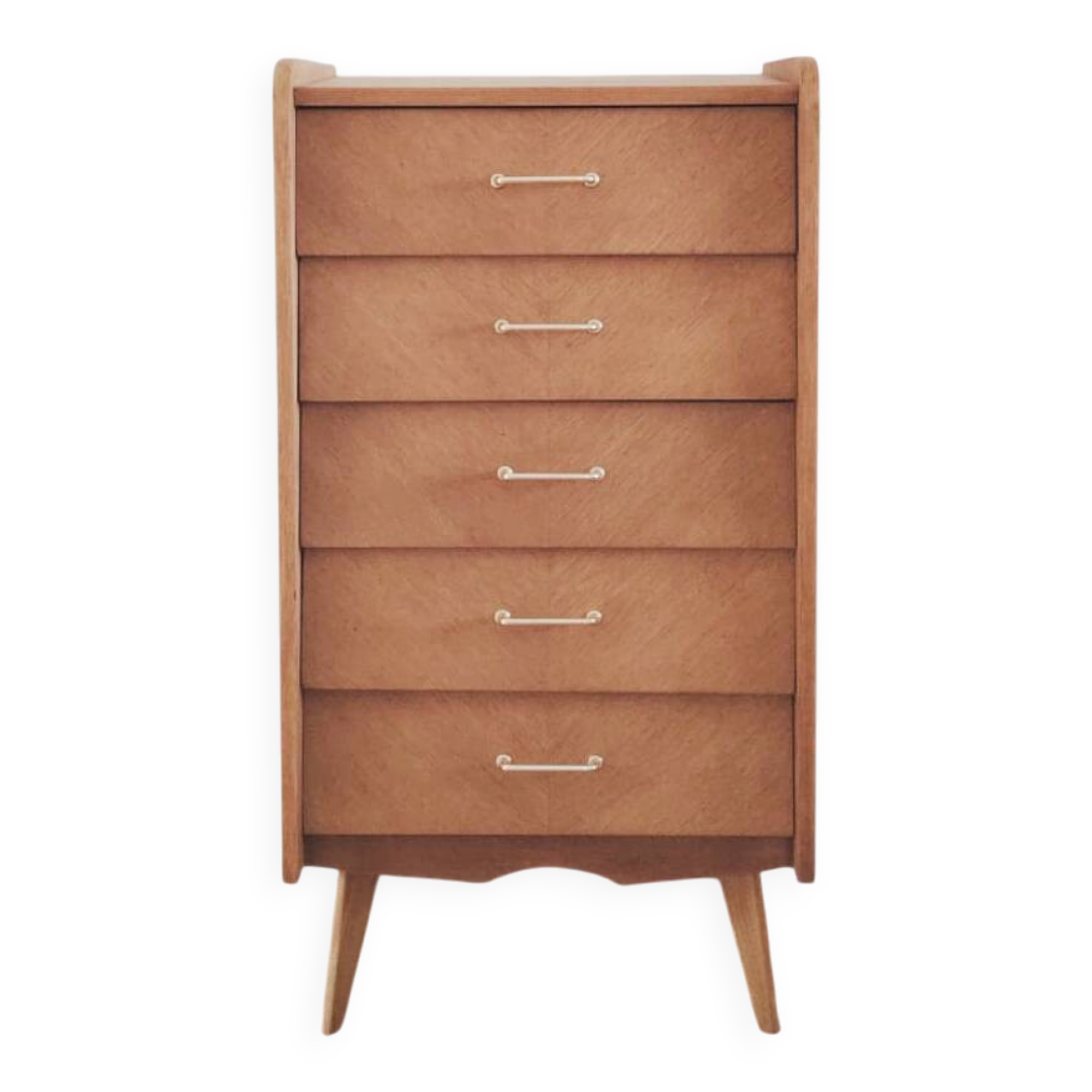 Renovated vintage chest of drawers, Scandinavian style, 1950s-60s.