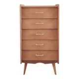 Renovated vintage chest of drawers, Scandinavian style, 1950s-60s.