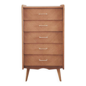 Renovated vintage chest of drawers, Scandinavian style, 1950s-60s.
