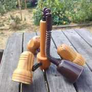Vintage 1970/1980 Monte-et-Baisse Suspension – 3 Adjustable Wooden Spots