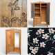 Parisian art deco hotel wardrobe in solid raw oak 1930