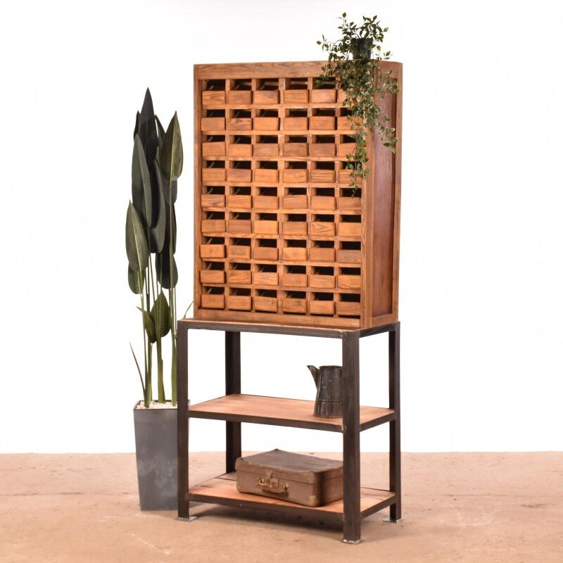 Industrial wall cabinet | old cabinet | vintage sorting cabinet