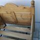 Vintage pine bed chalet style Chamonix for one person.