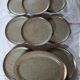 8 flat plates and 1 Vallauris dish