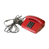 Téléphone vintage allemand avec cadran pad, touches, usuable, vintage des années 1980